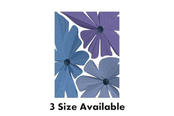 Abstract Blue Floral Embroidery File Review