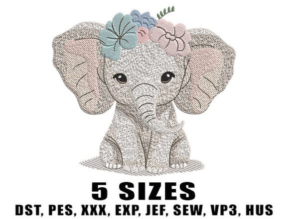 Baby Elephant Embroidery Design Review