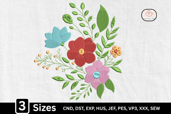 Colorful Floral Bouquet Embroidery Review