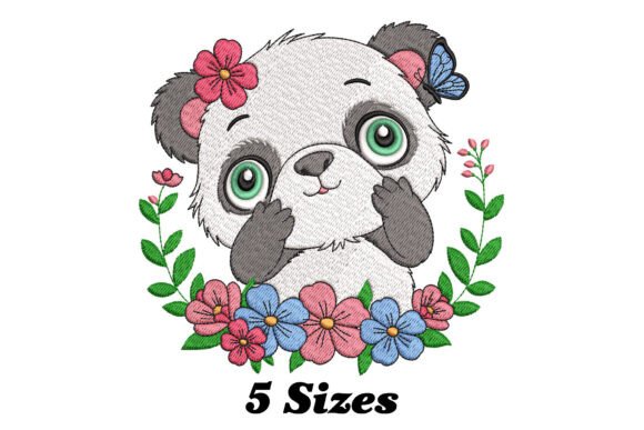 Cute Floral Panda Embroidery Review