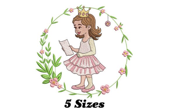 Cute Girl with Floral Circle Review