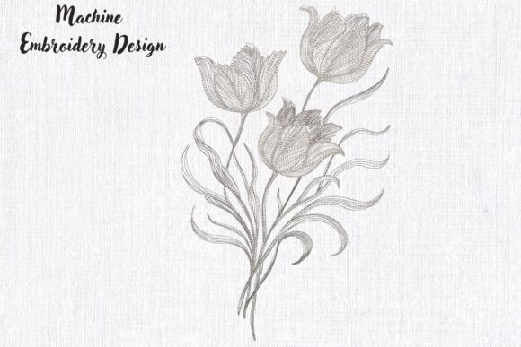 Elegant Tulip Trio Blackwork Review