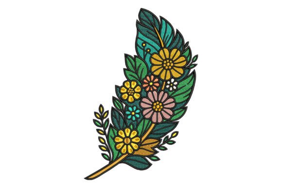 Floral Feather Embroidery Design Review