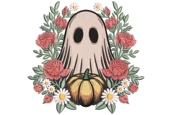 Floral Ghost with Pumpkin Embroidery Review