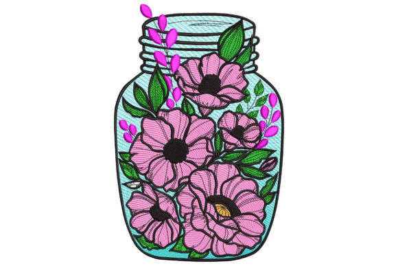 Floral Jar Embroidery Design Review