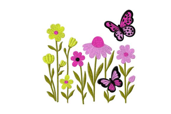 Flowers with Butterflies Embroidery Review