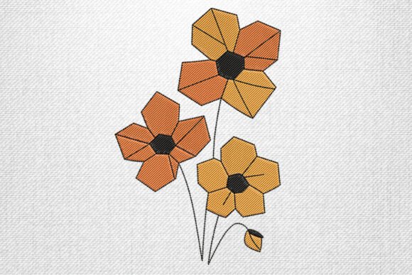 Geometric Flowers Embroidery Review