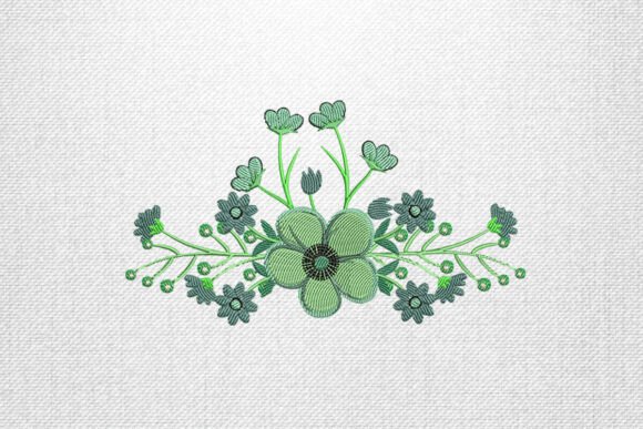 Green Floral Bouquet Embroidery Design Review