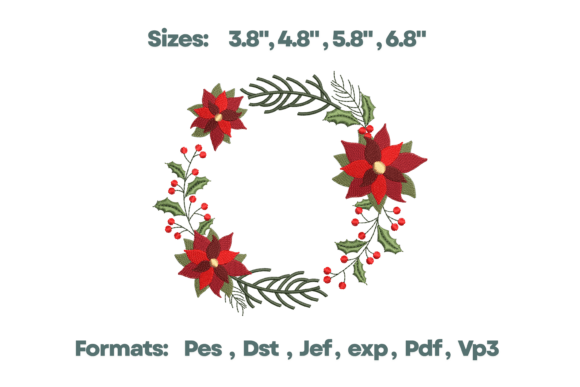 Poinsettia Christmas Wreath Design Review
