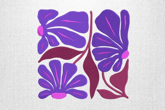 Purple Blooms Embroidery Review